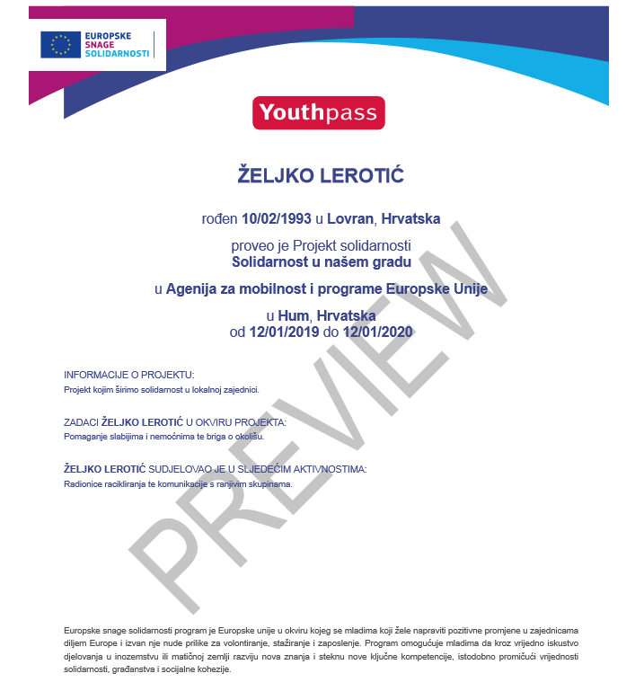 Youthpass je dostupan i na hrvatskom jeziku! - Slika 2