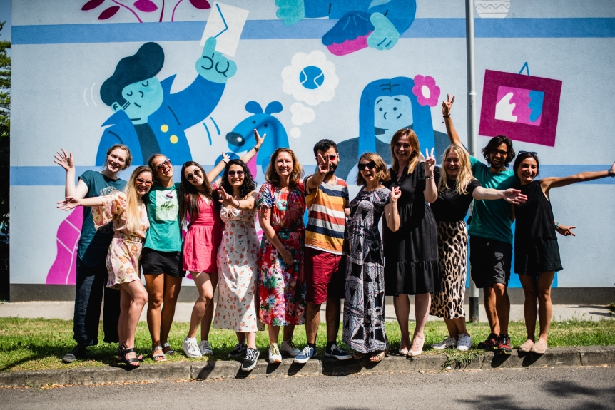 Europska godina mladih obogatila Zagreb muralom o Europskim snagama solidarnosti - Slika 1