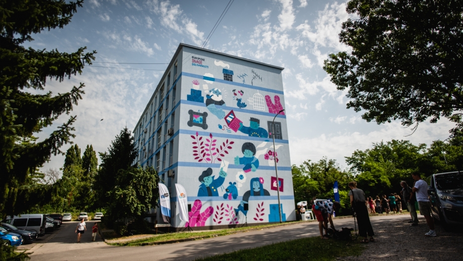 Europska godina mladih obogatila Zagreb muralom o Europskim snagama solidarnosti - Slika 3